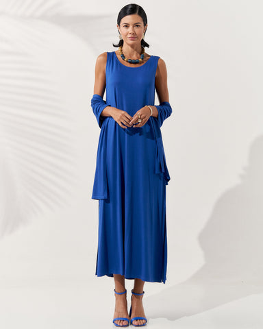 Vestido Nyla Azul Eletronic