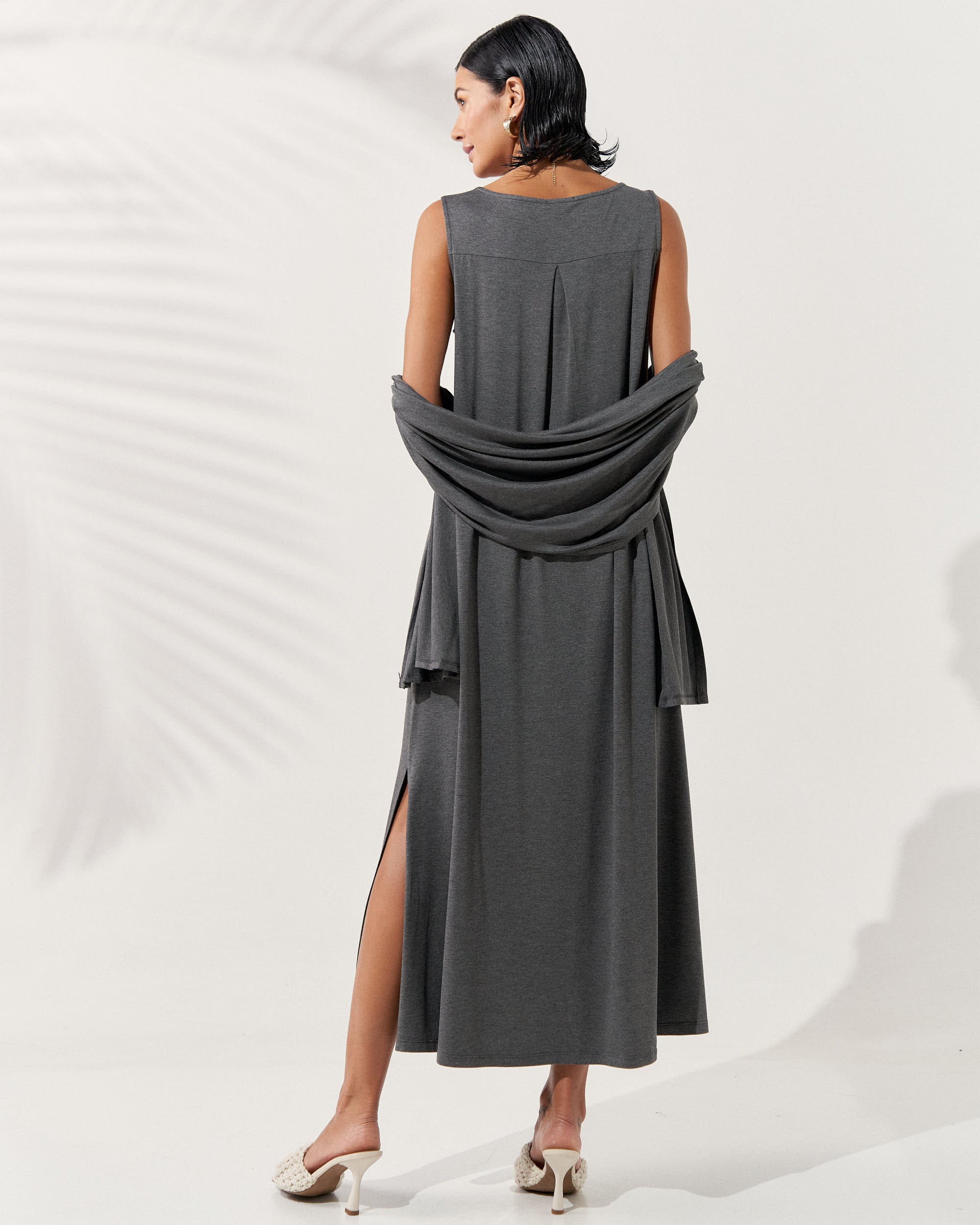 Vestido Nyla Mescla Escuro