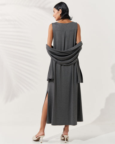 Vestido Nyla Mescla Escuro