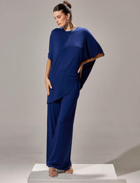 Conjunto Olga Azul Profundo
