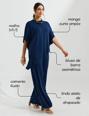 Conjunto Olga Azul Marinho