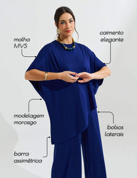 Conjunto Olga Azul Profundo