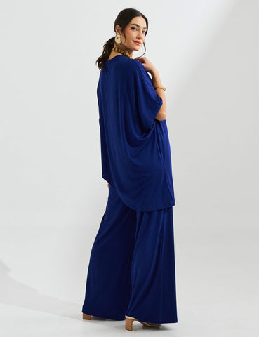 Conjunto Olga Azul Profundo