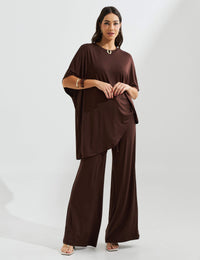 Conjunto Olga Marrom Natureza