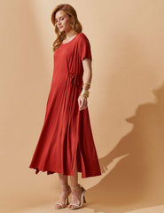 Vestido Otavia Marrom Galápagos