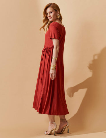 Vestido Otavia Marrom Galápagos