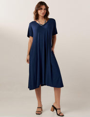 Vestido Olimpia Azul Marinho