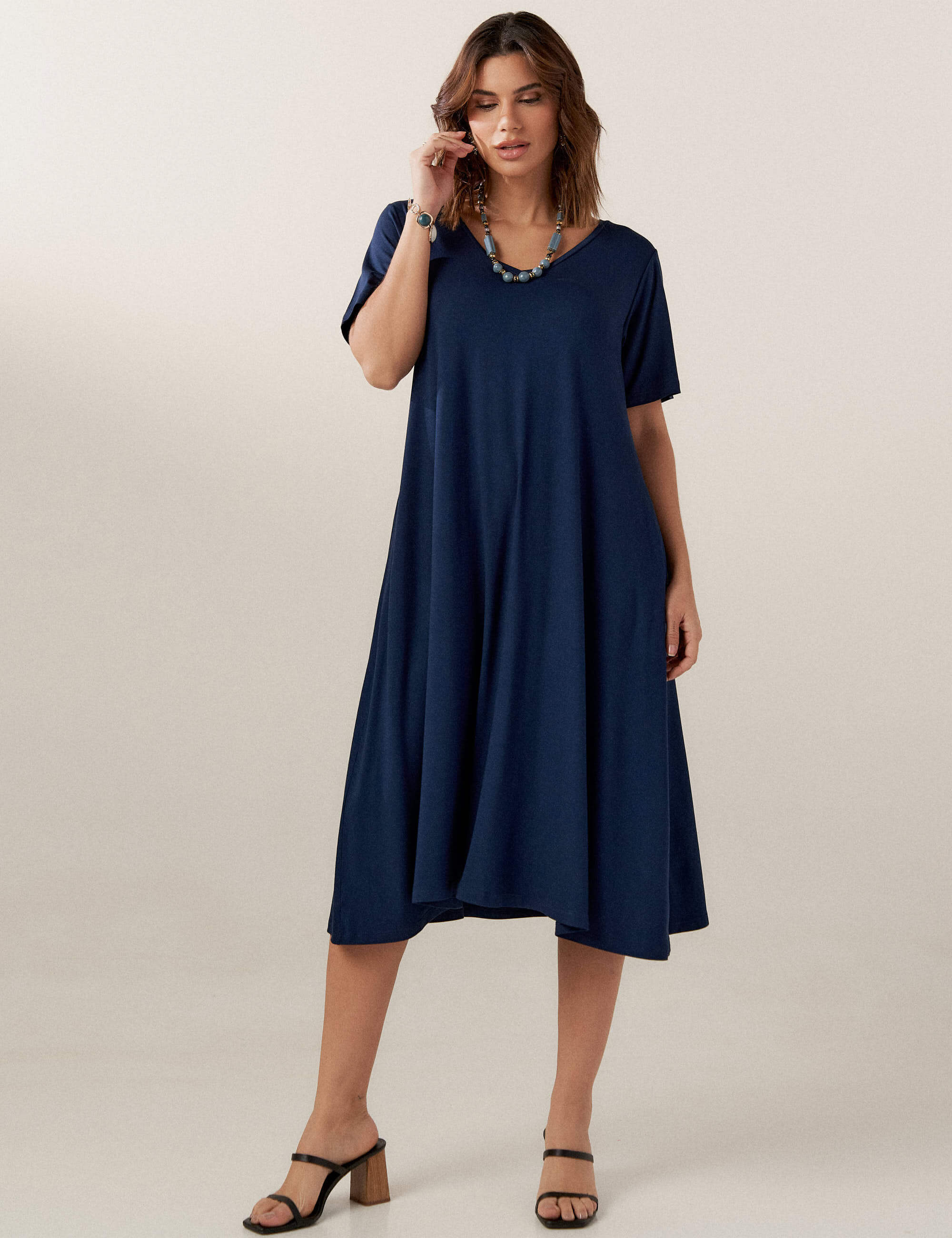 Vestido Olimpia Azul Marinho