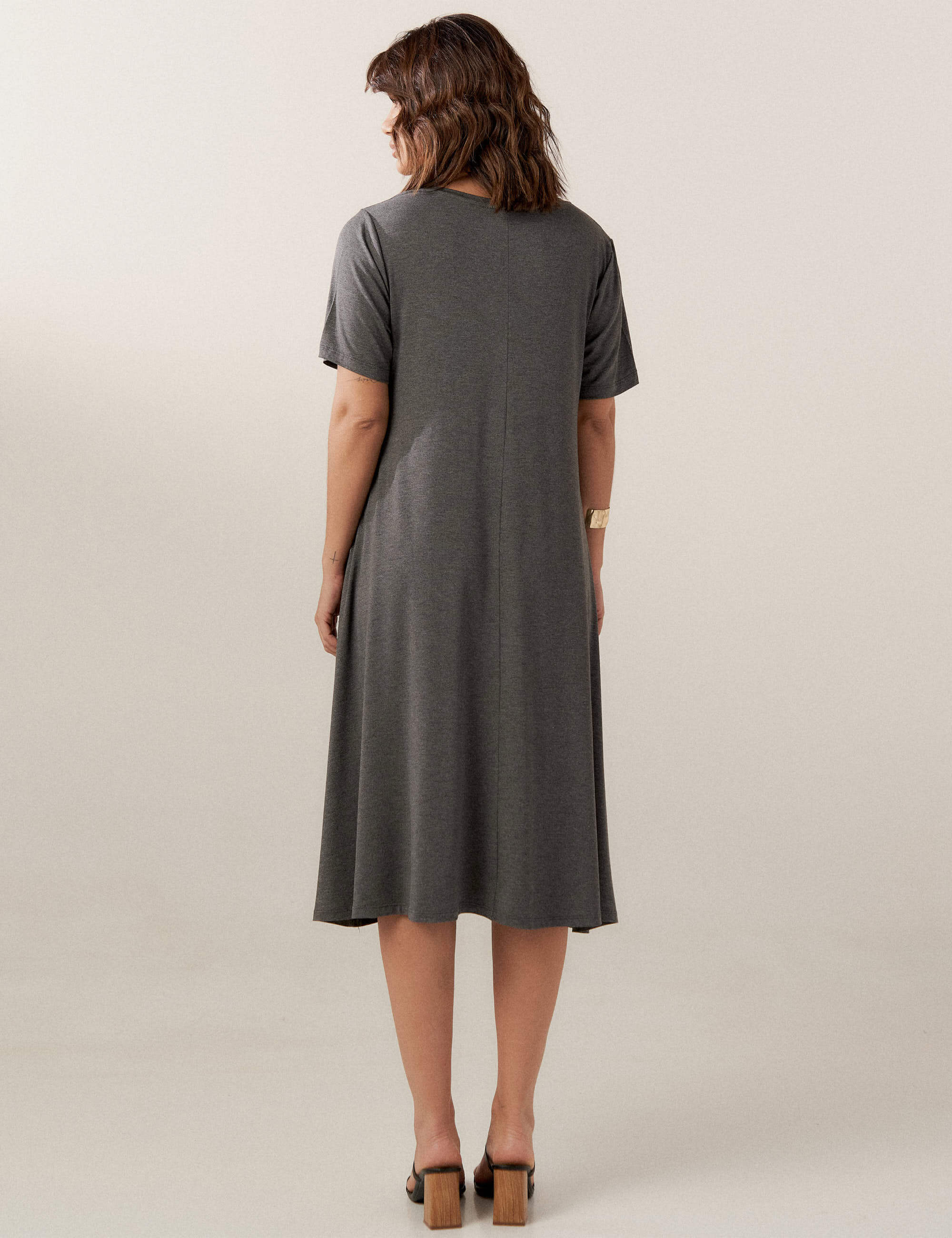 Vestido Olimpia Mescla Escuro