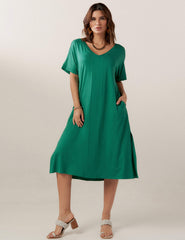 Vestido Odória Verde Salsa