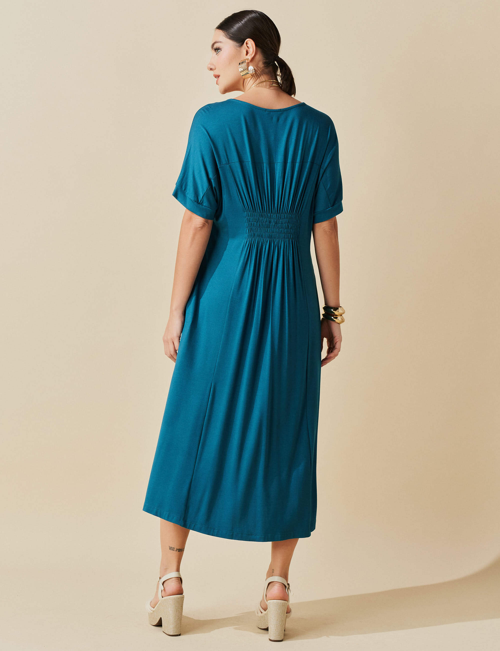 Vestido Odória Azul Gótico