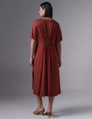 Vestido Odória Marrom Galápagos