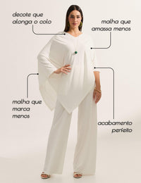 Blusa Canelado Odalis Off White