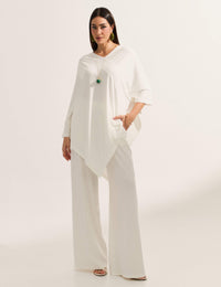 Blusa Canelado Odalis Off White