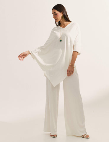 Blusa Canelado Odalis Off White