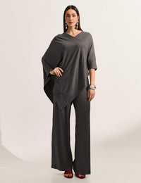 Blusa Canelado Odalis Mescla Escuro