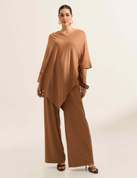 Blusa Canelado Odalis Caramelo Nougat