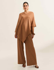 Blusa Canelado Odalis Caramelo Nougat