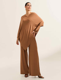Blusa Canelado Odalis Caramelo Nougat