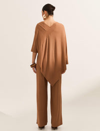 Blusa Canelado Odalis Caramelo Nougat