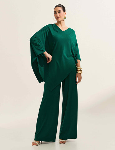 Blusa Canelado Odalis Verde Castanheira