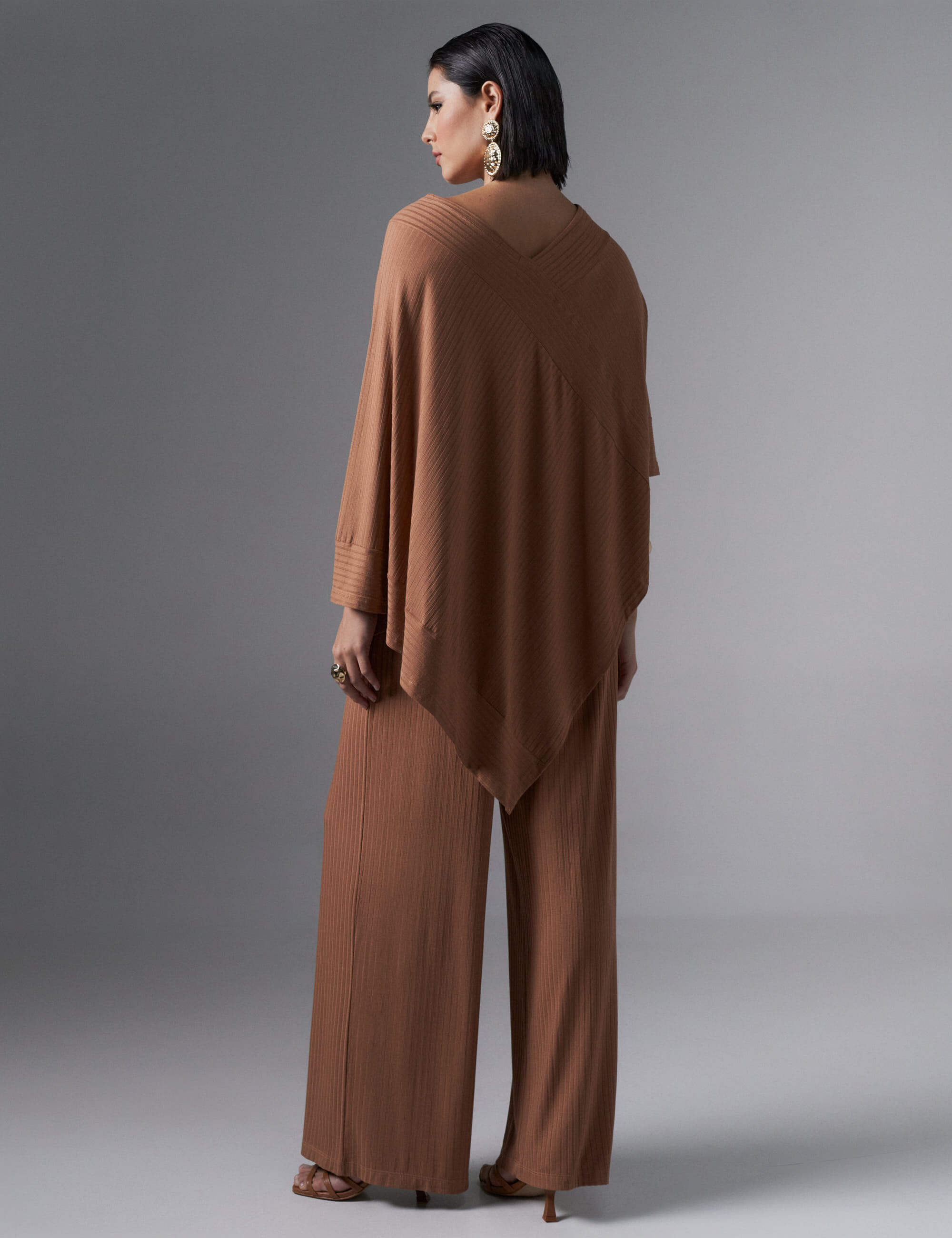 Blusa Canelado Odalis Caramelo Nougat