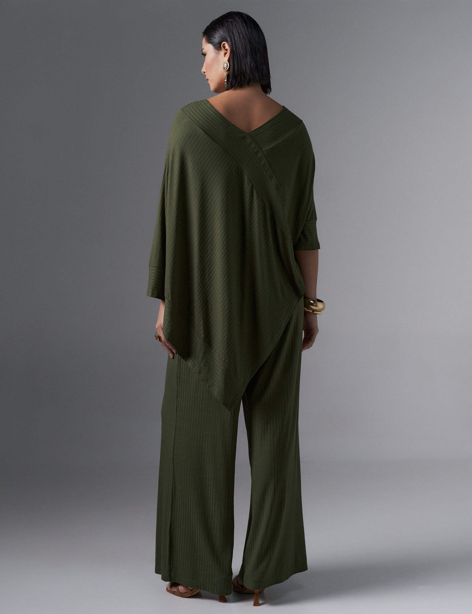 Blusa Canelado Odalis Verde Country