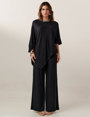 Blusa Canelado Odalis Preto