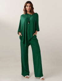 Blusa Canelado Odalis Verde Castanheira