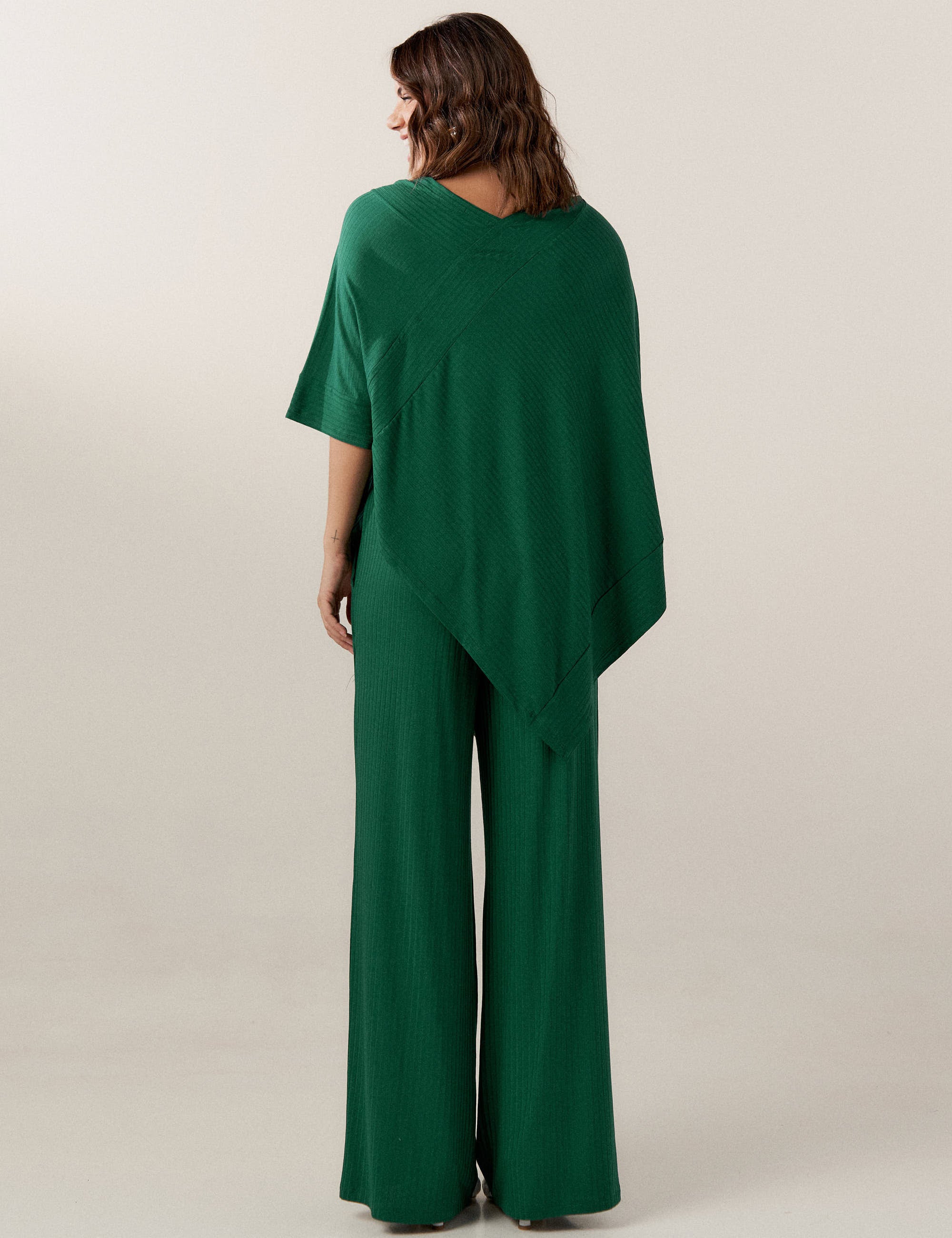 Blusa Canelado Odalis Verde Castanheira