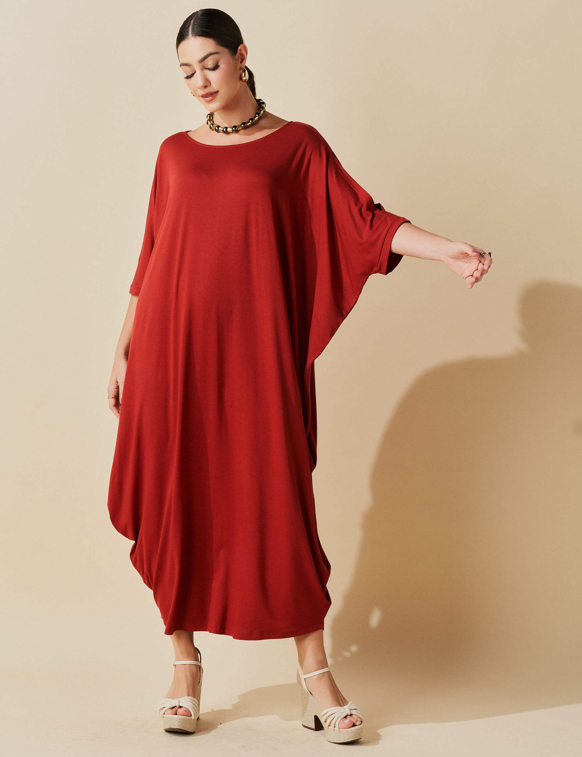 Vestido Penelope Marrom Galápagos