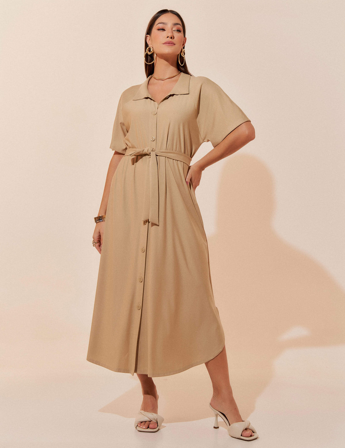 Vestido Marbella Padma Bege MPB