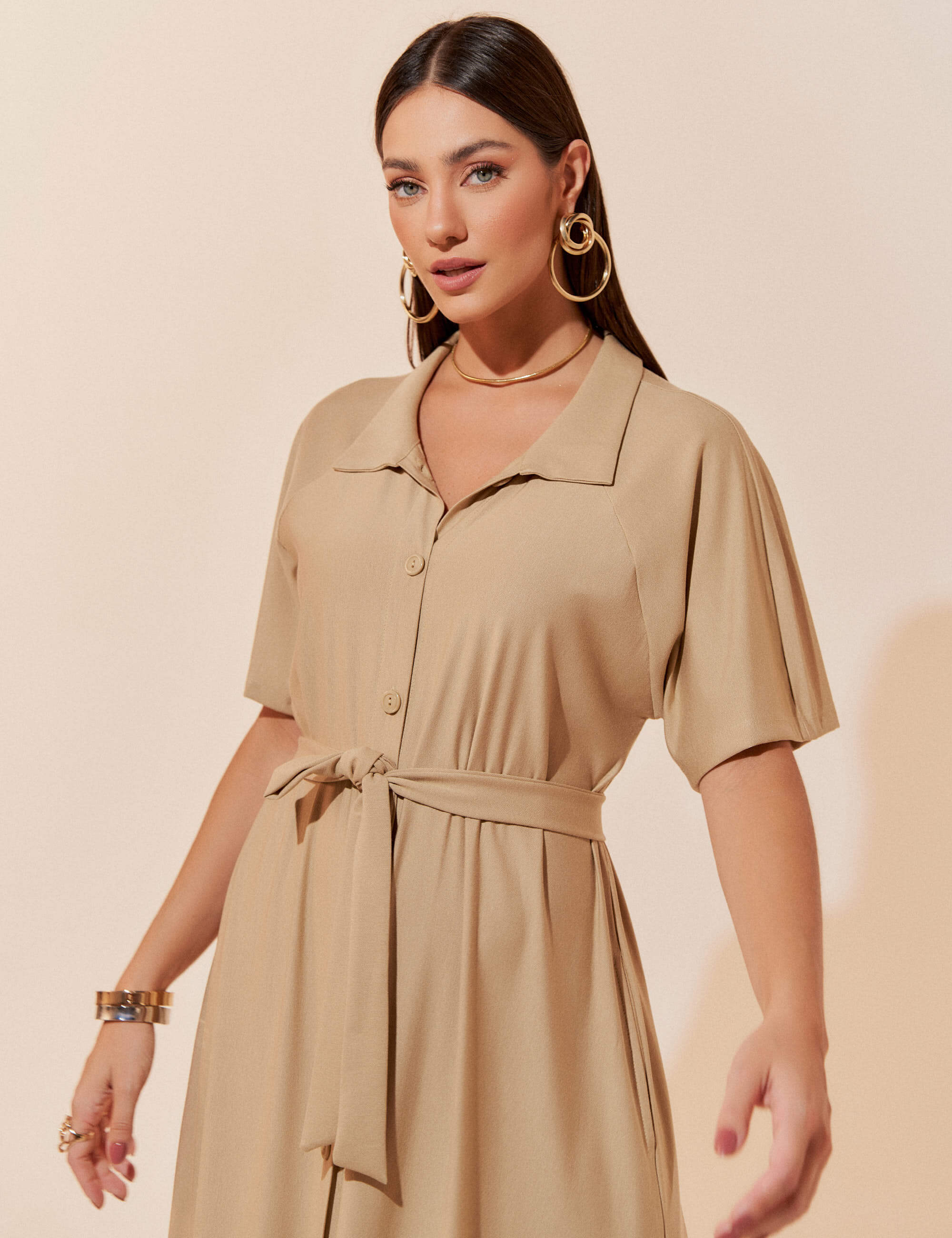Vestido Marbella Padma Bege MPB