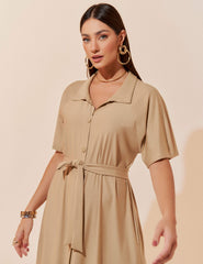 Vestido Marbella Padma Bege MPB