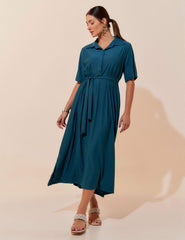 Vestido Marbella Pamela Azul Gótico