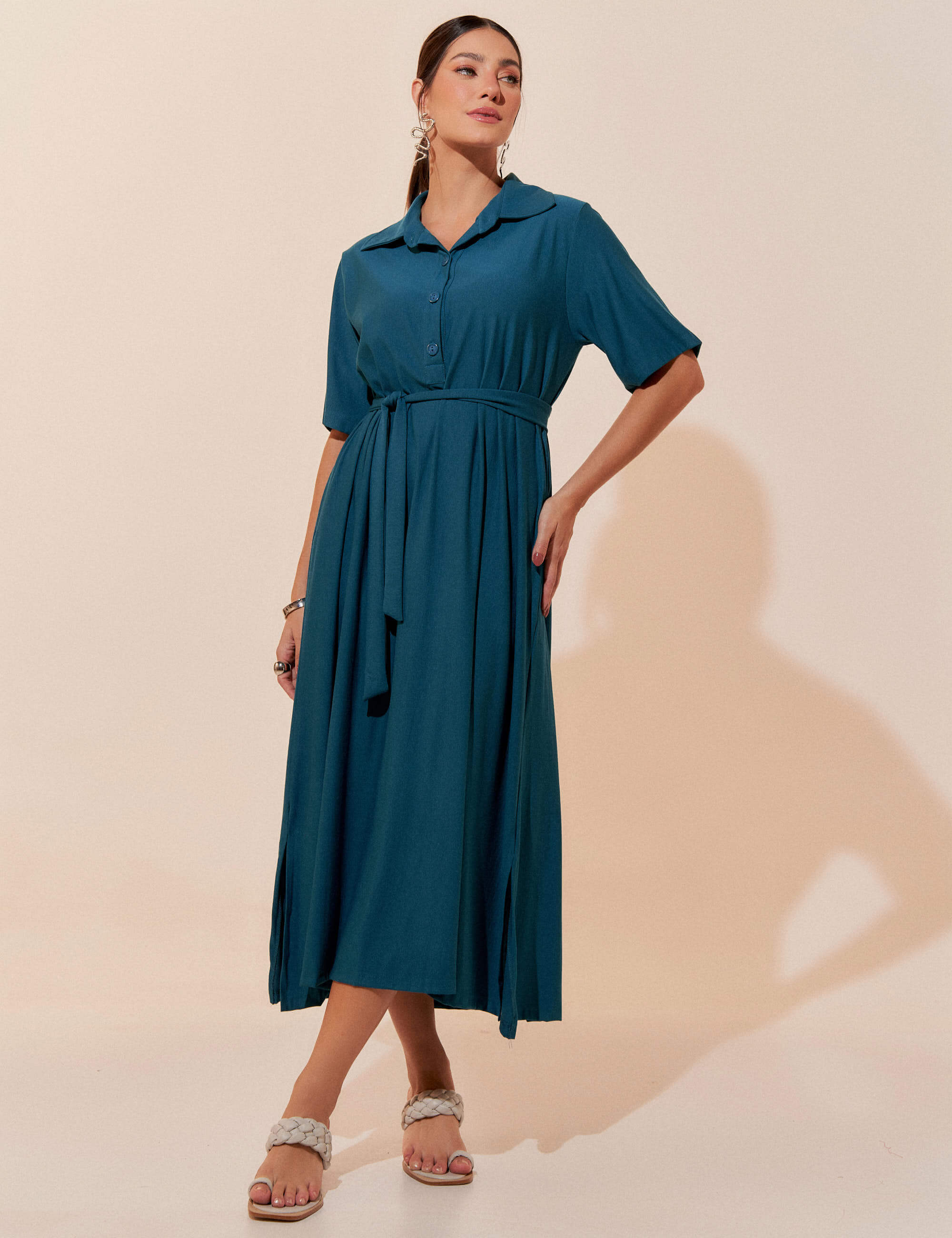 Vestido Marbella Pamela Azul Gótico