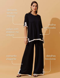 Conjunto Vicenza Palmira Preto