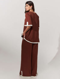 Conjunto Vicenza Palmira Marrom Tamara