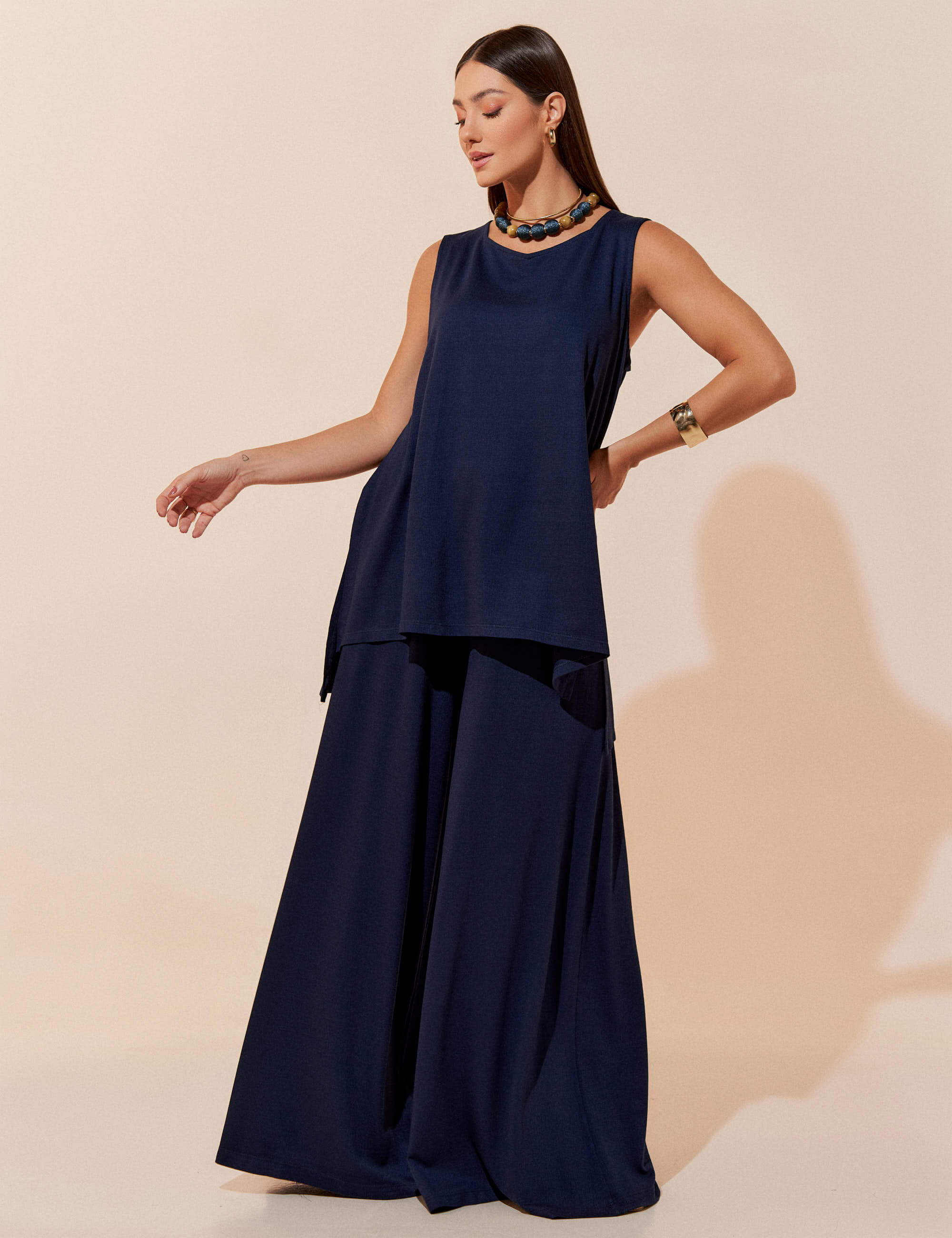 Conjunto Vicenza Paola Azul Marinho