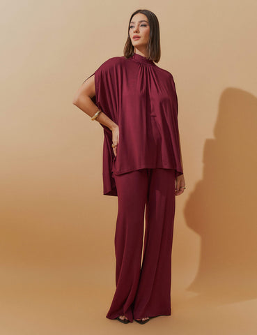 Conjunto Penina Bordo