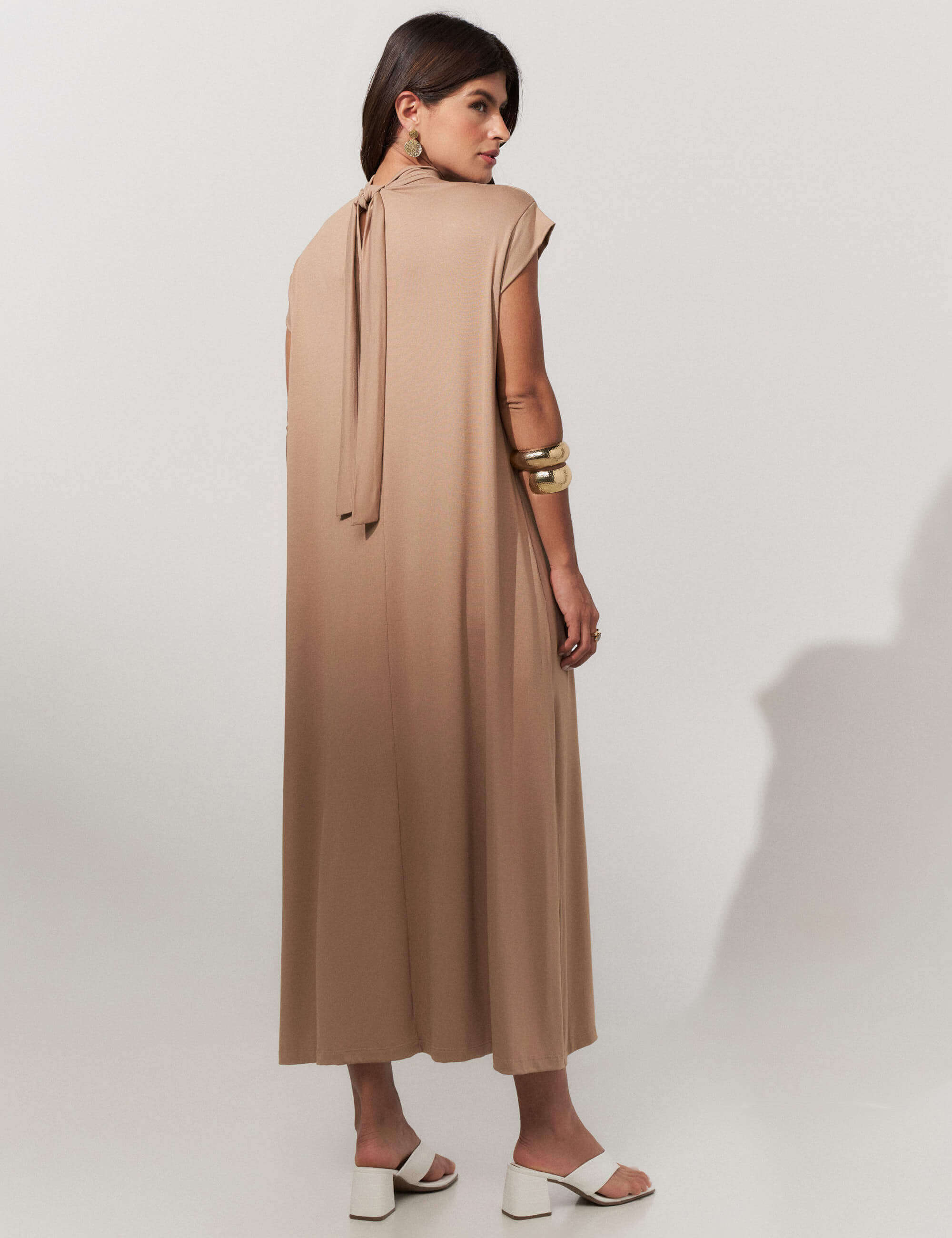 Vestido Petula Bege Awake