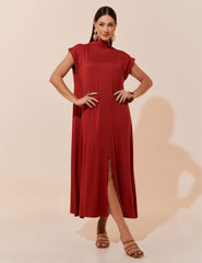 Vestido Petula Marrom Galápagos