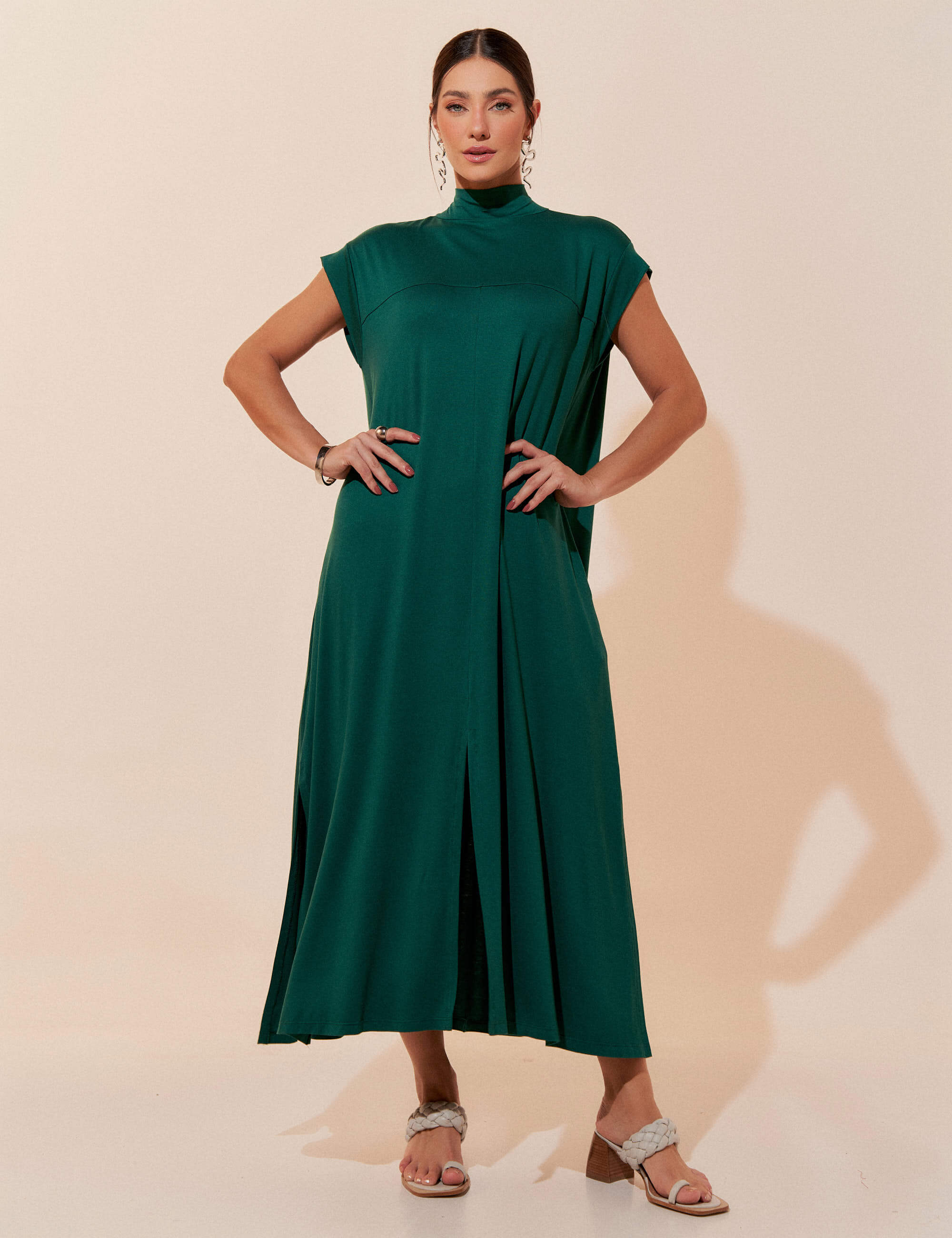 Vestido Petula Verde Castanheira