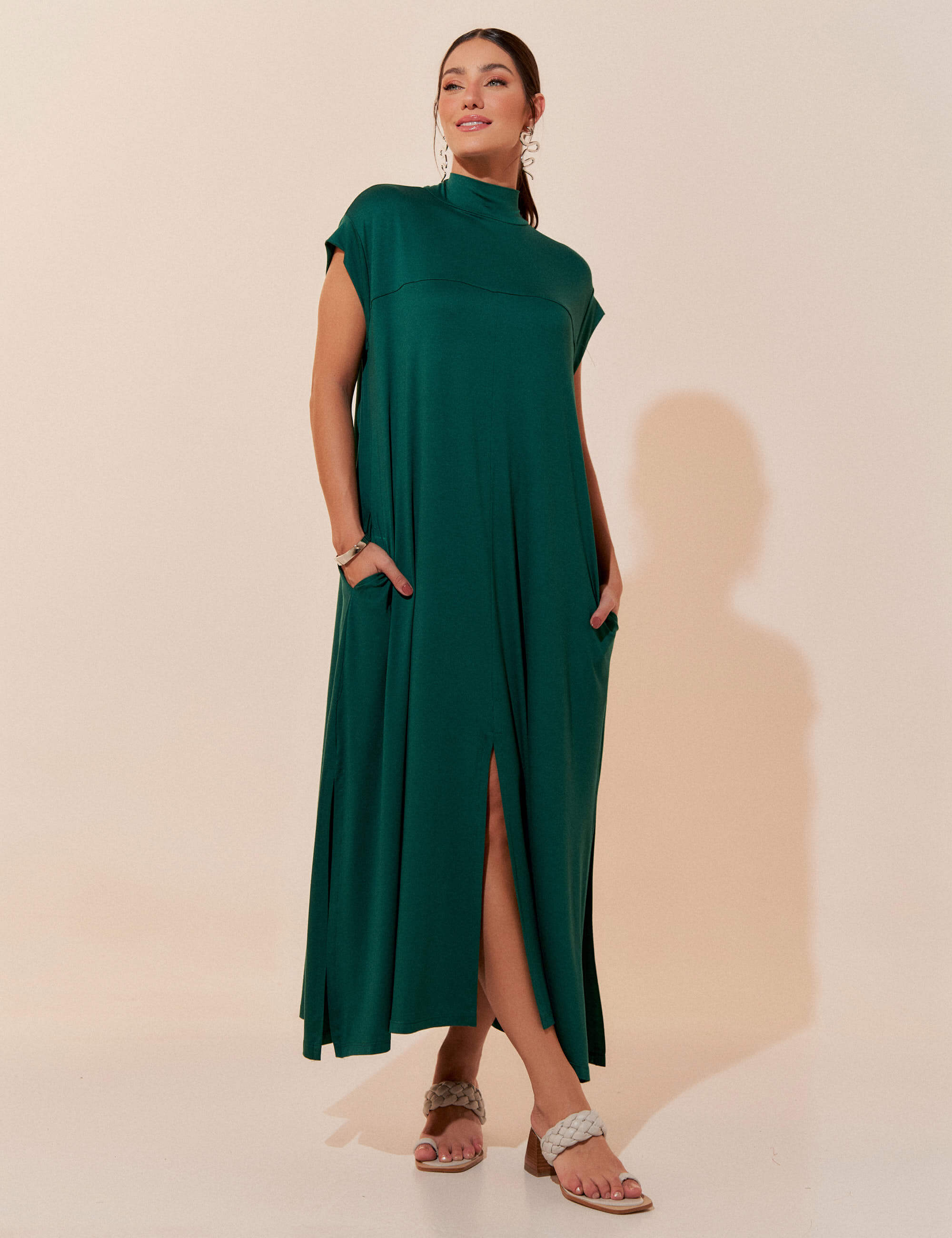 Vestido Petula Verde Castanheira