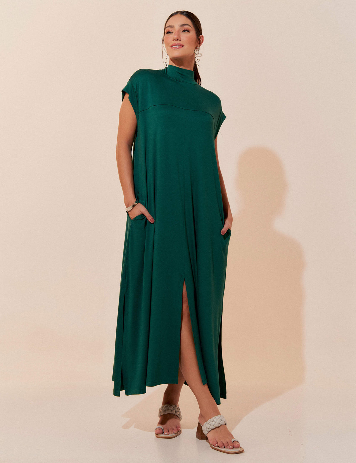 Vestido Petula Verde Castanheira