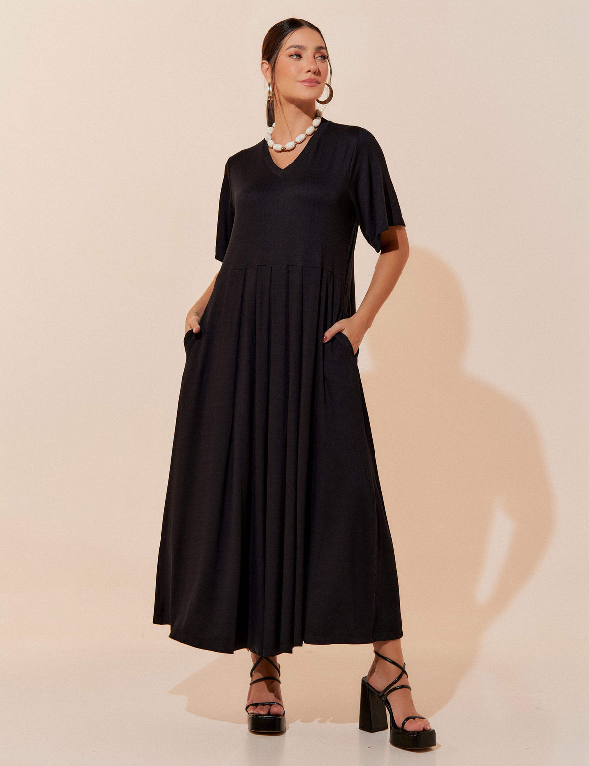Vestido Vicenza Penne Preto