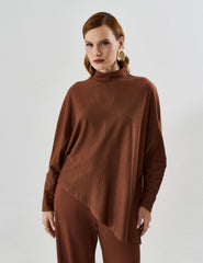 Blusa Creponado Raquel Marrom Tamara