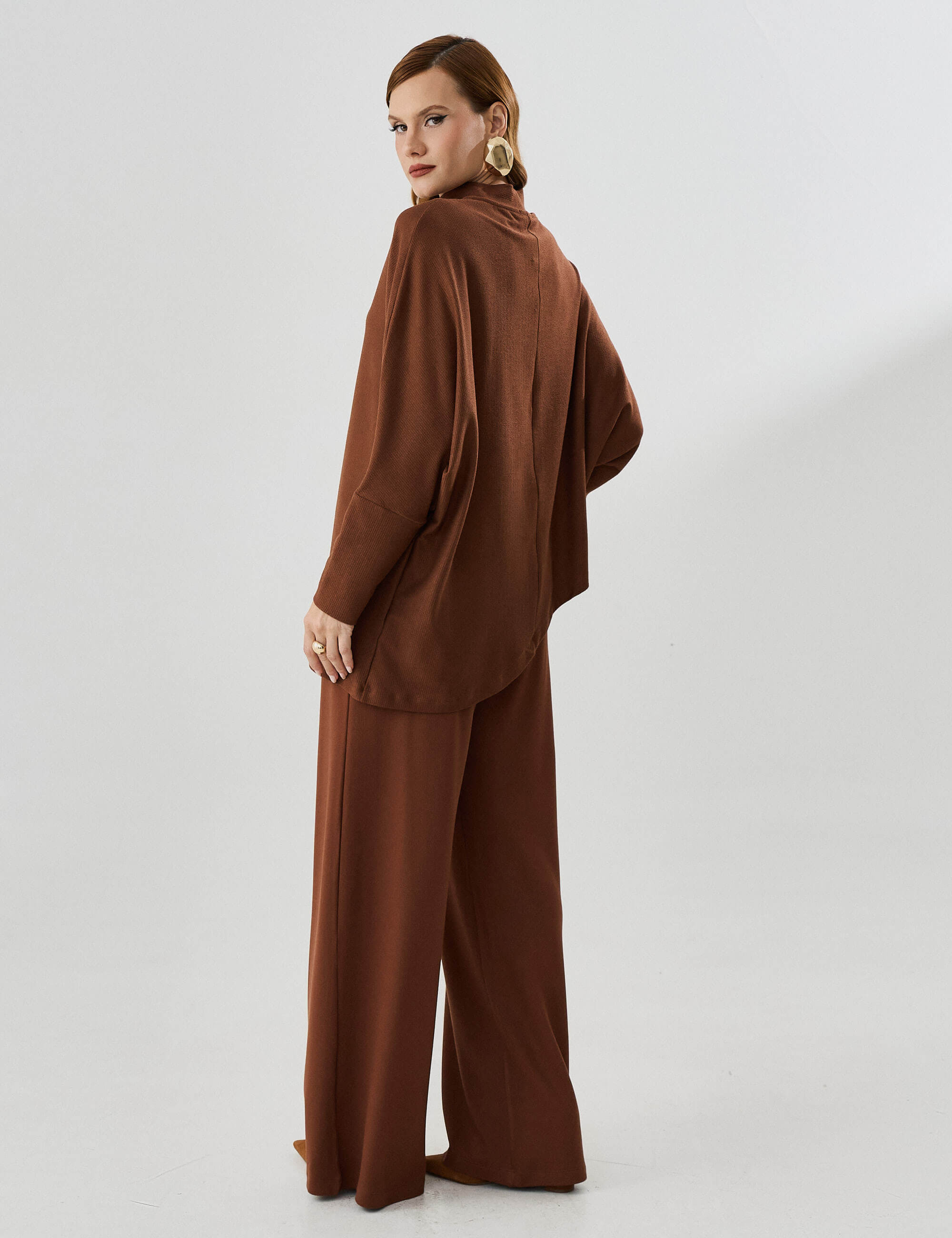 Blusa Creponado Raquel Marrom Tamara