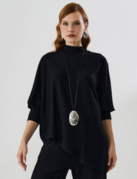 Blusa Creponado Raquel Preto