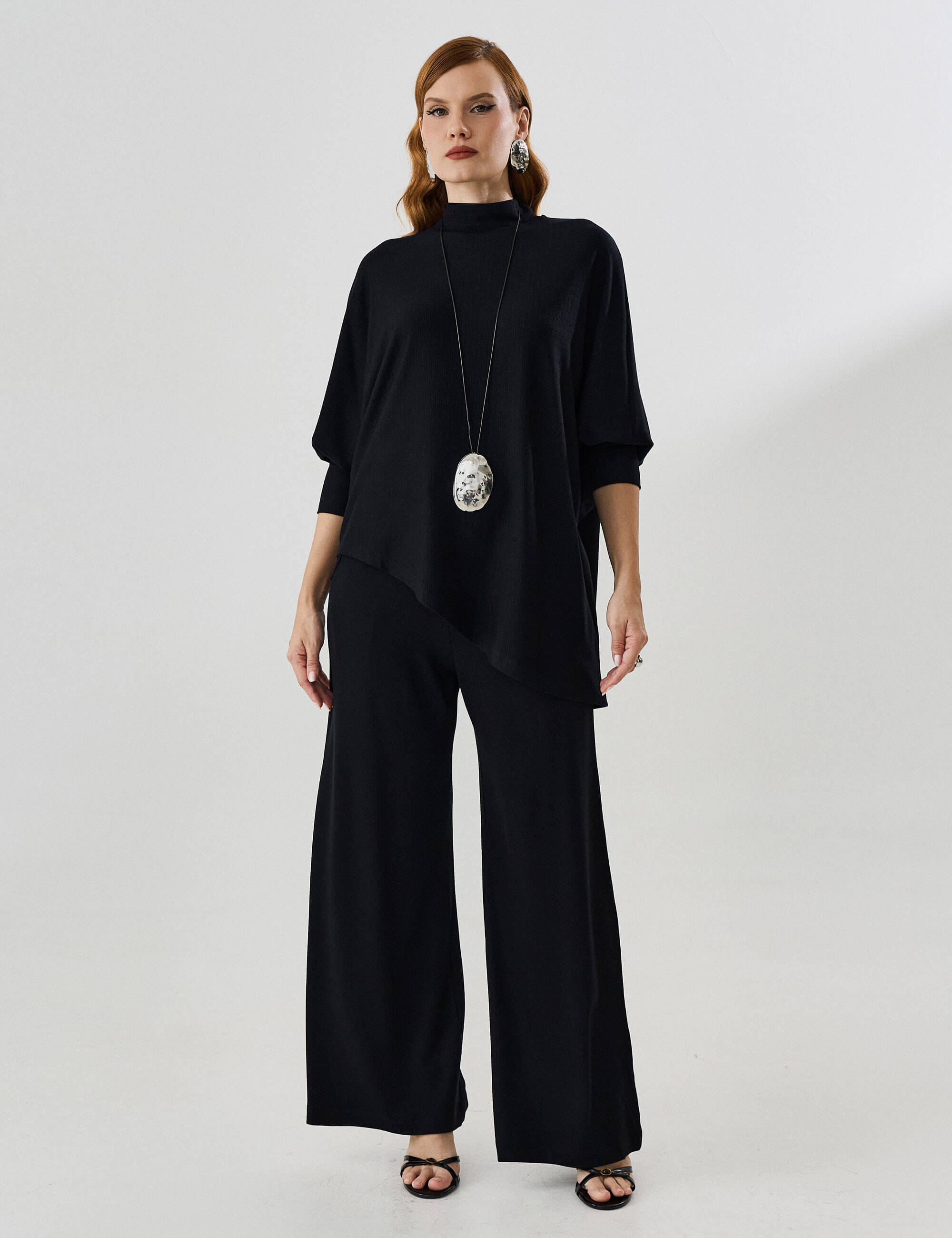 Blusa Creponado Raquel Preto